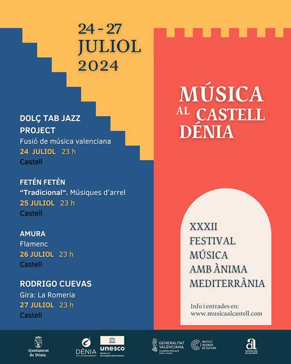 Rodrigo Cuevas, Fetén Fetén, Dolç Tab Jazz i Amura, protagonistes del cartell del 32 Festiva...