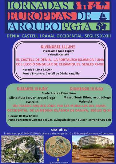  Dénia difunde los últimos hallazgos de la Daniya islámica en las Jornadas Europeas de Arqueología 