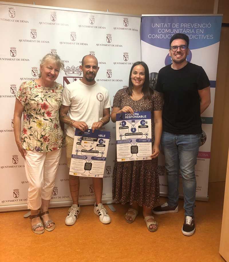 La hoguera L’Hort de Dénia se suma al programa Servicio Responsable de prevención de adiccio...