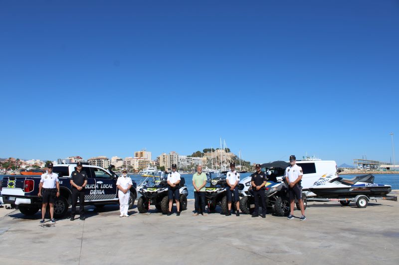 Dénia presenta todos los servicios operativos de seguridad y de movilidad para este verano