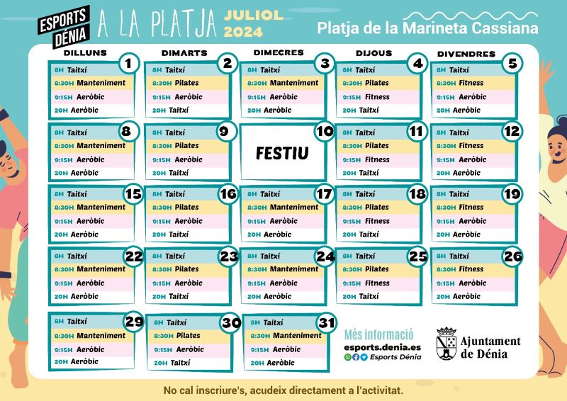 Nova cita amb l'esport estival ‘Esports a la platja’ a Dénia
