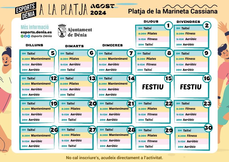 Nova cita amb l'esport estival ‘Esports a la platja’ a Dénia