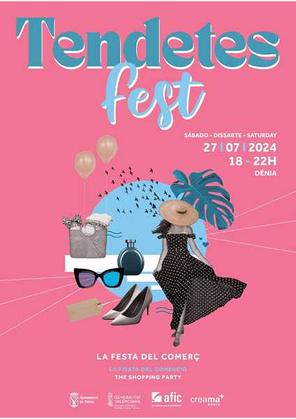  TendetesFest, la fiesta de verano del comercio de Dénia, se celebra el 27 de julio 
