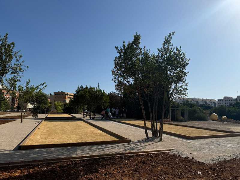  El Ajuntament de Dénia habilita cuatro nuevas pistas de petanca en el Bosc de Diana 