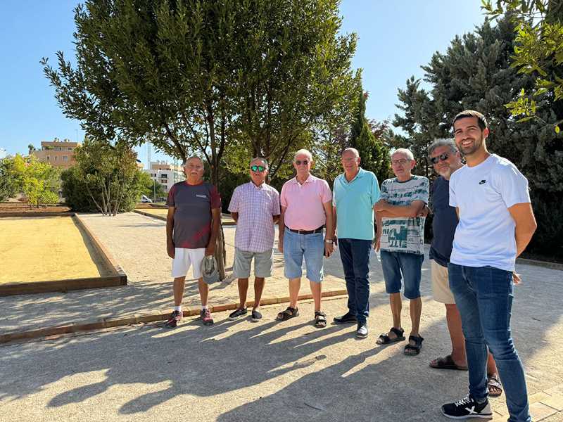  El Ajuntament de Dénia habilita cuatro nuevas pistas de petanca en el Bosc de Diana 