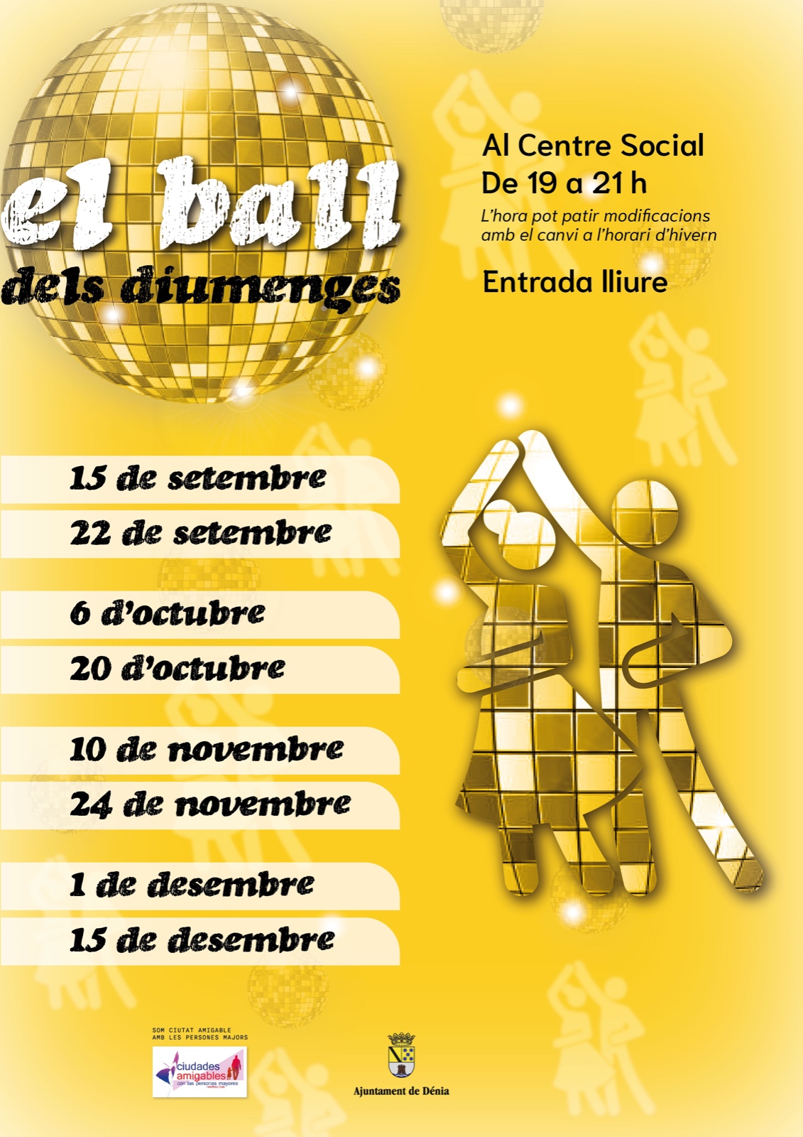 Ball per als majors els diumenges al Centre Social