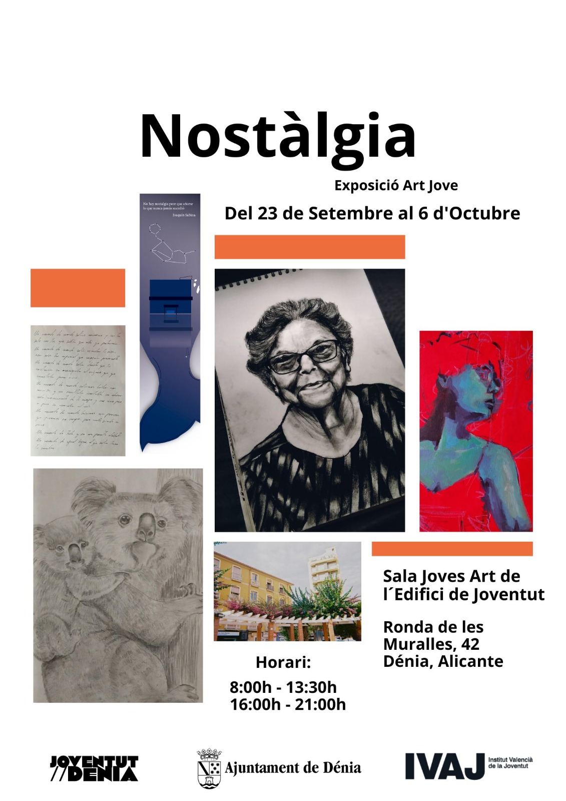  Juventud Dénia promueve el arte joven con la exposición 'Nostàlgia' de mujeres artistas entre 17 y 21 años 
