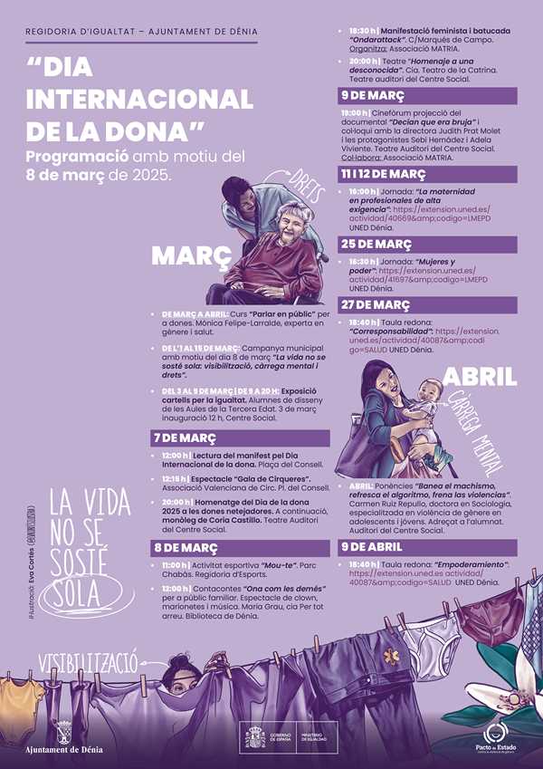 Dénia dedica la seua campanya del Dia Internacional de la Dona a visibilitzar el treball no ...