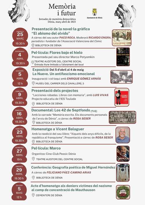 Programació de les jornades de memòria democràtica