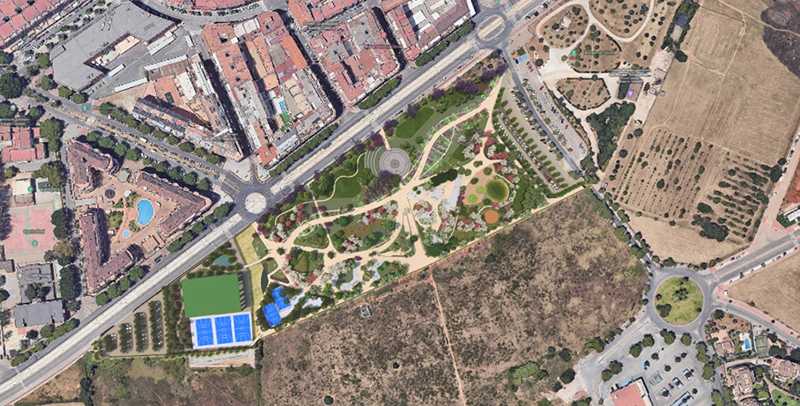 Vista aèria de la zona