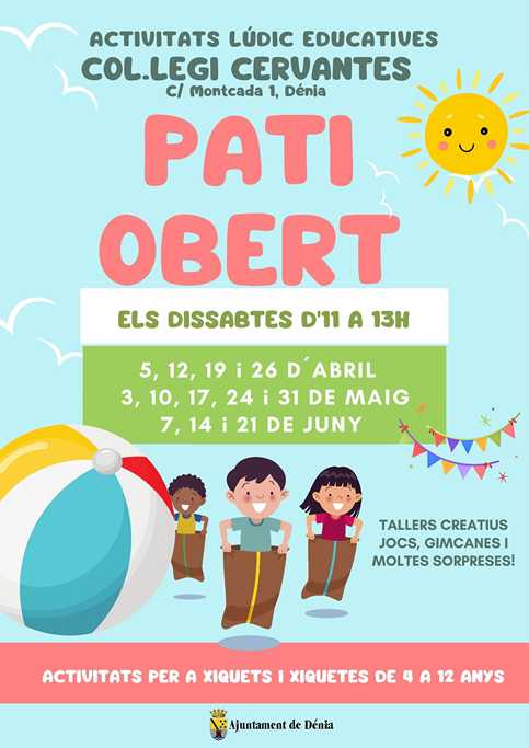Activitats lúdiques educatives en els matins de Pati Obert al col·legi Cervantes