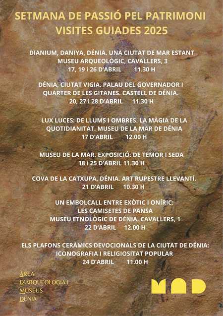 Arqueologia i Museus oferix una programació de set visites guiades gratuïtes per a Setmana S...