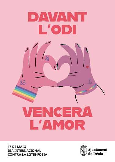  'Vencerá el amor': el mensaje esperanzador de la Concejalía de Diversidad de Dénia con motivo del Día contra la LGTBI-fobia 