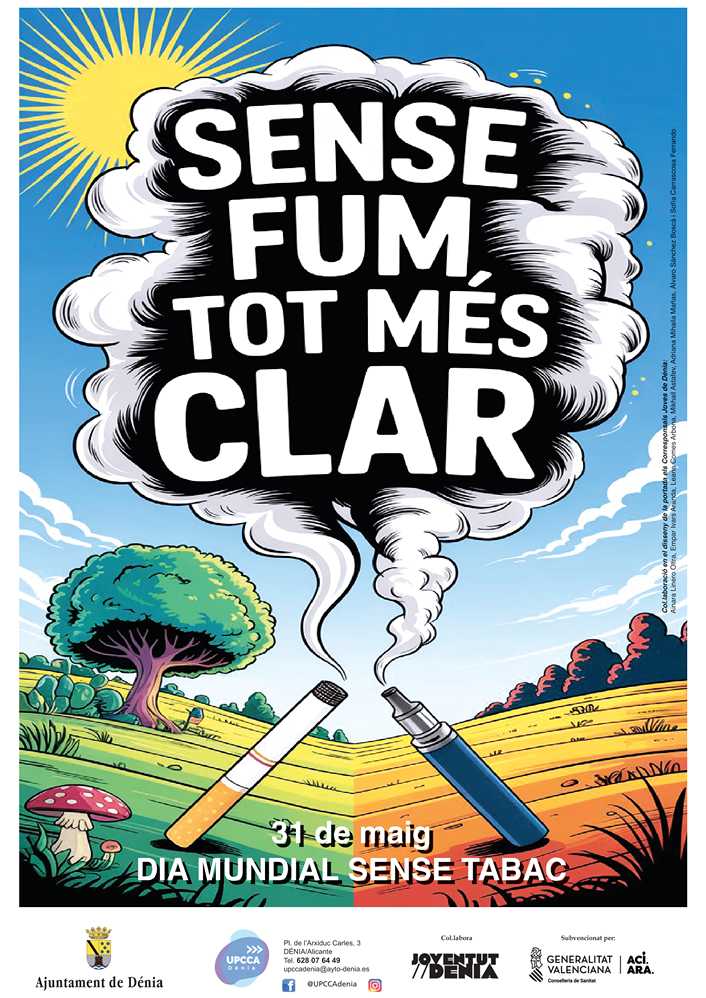 Foto L’Ajuntament de Dénia llança la campanya del Dia Mundial sense tabac 2025: Sense fum, tot mé...