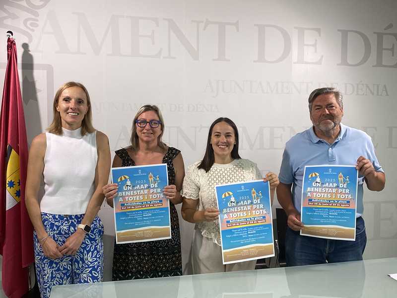  El Ajuntament de Dénia organiza el programa actividades gratuitas en la playa para personas mayores “Un mar de bienestar” 
