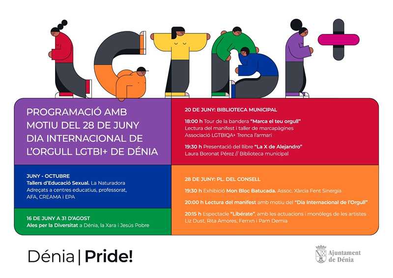 
Dénia fa bandera de l'Orgull i reivindica els drets de les persones LGTBI+