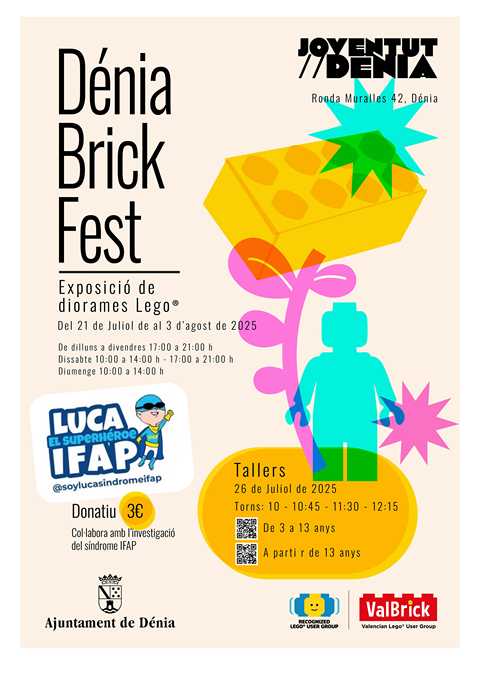 Dénia acull el primer Brick Fest amb una exposició de diorames de Lego i tallers infantils a...