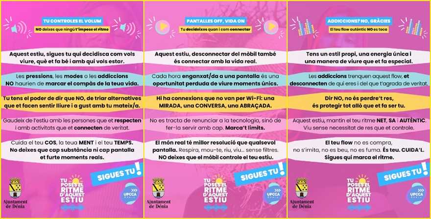  La UPCCA de Dénia lanza una campaña en redes sociales para promocionar la salud y la prevención de las adicciones entre adolescentes y jóvenes 
