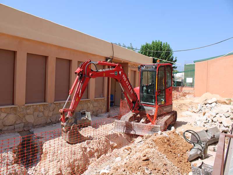  Las obras del colegio público Pare Pere de Jesús Pobre dotarán al centro de un nuevo comedor con cocina de kilómetro cero 