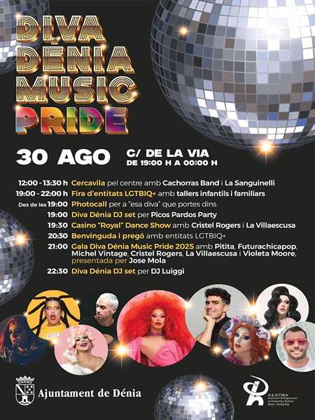  
Dénia celebra la segunda edición del Diva Dénia Music Pride, su fiesta más diversa e inclusiva 