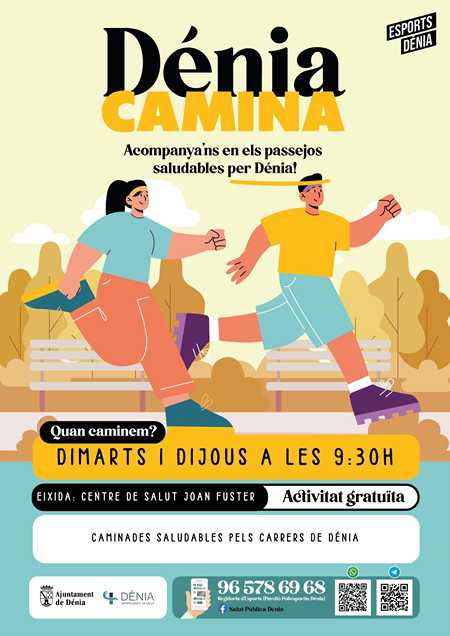  Vuelven los programas “Dénia en Moviment” y “Dénia Camina” con novedades y más plazas para el curso 2025-2026 