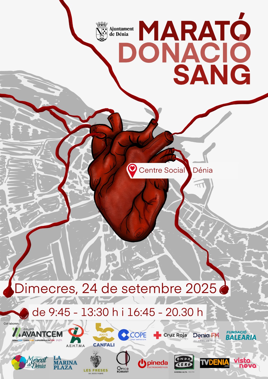 Dénia fa una crida a la solidaritat amb una nova Marató de Donació de Sang