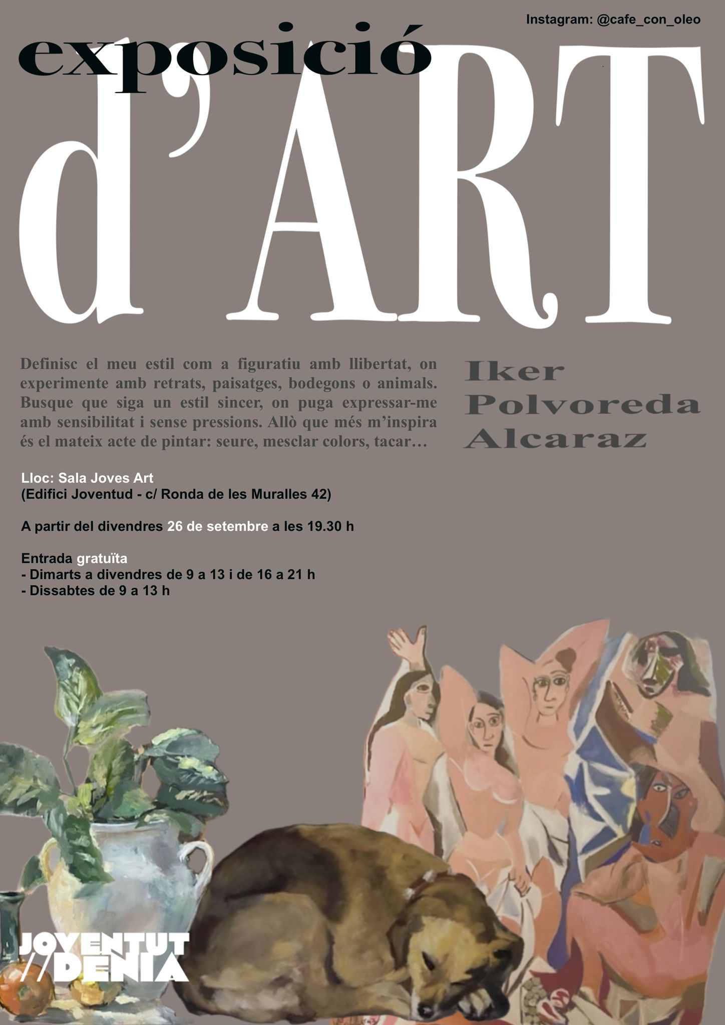  La Sala Joves Art abre la temporada con la exposición del artista dianense Iker Polvoreda. 