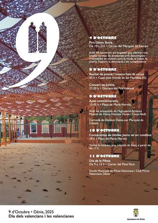 Dénia programa una semana de actividades para celebrar el 9 d’Octubre, Día de las valenciana...