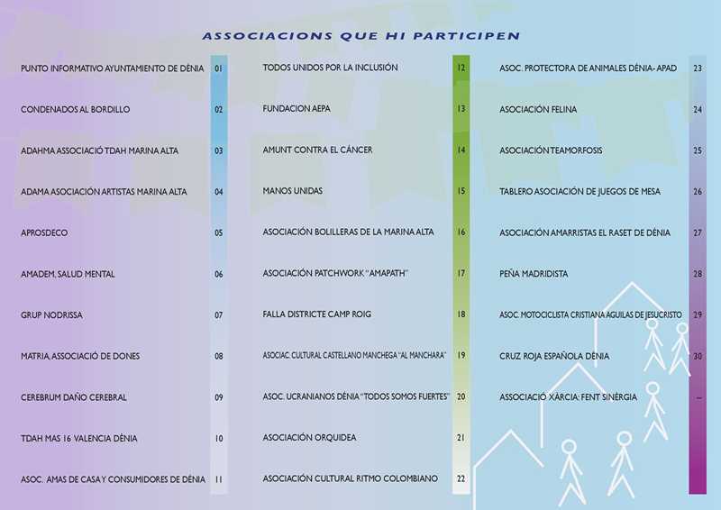 La Fira d’Associacions de Dénia se celebra este dissabte a Marqués de Campo