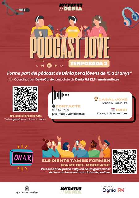 Llega la segunda temporada de “Podcast Joven”, el espacio creado por jóvenes y para jóvenes
