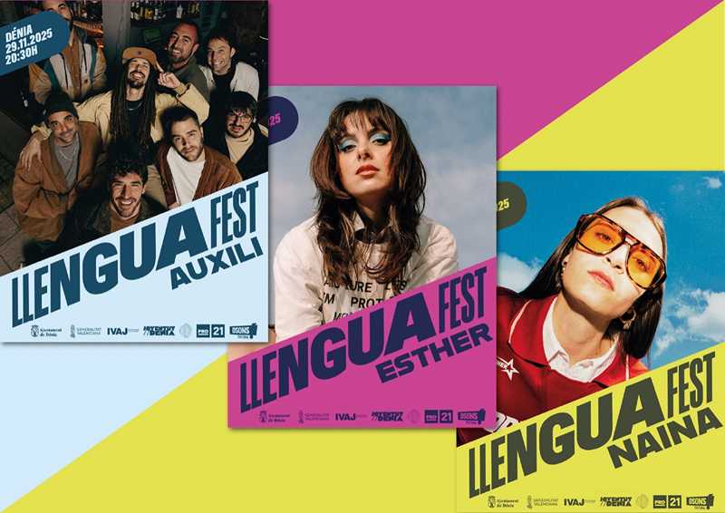 El LlenguaFest torna a Dénia amb Esther, Naina i Auxili com a protagonistes de la música jov...