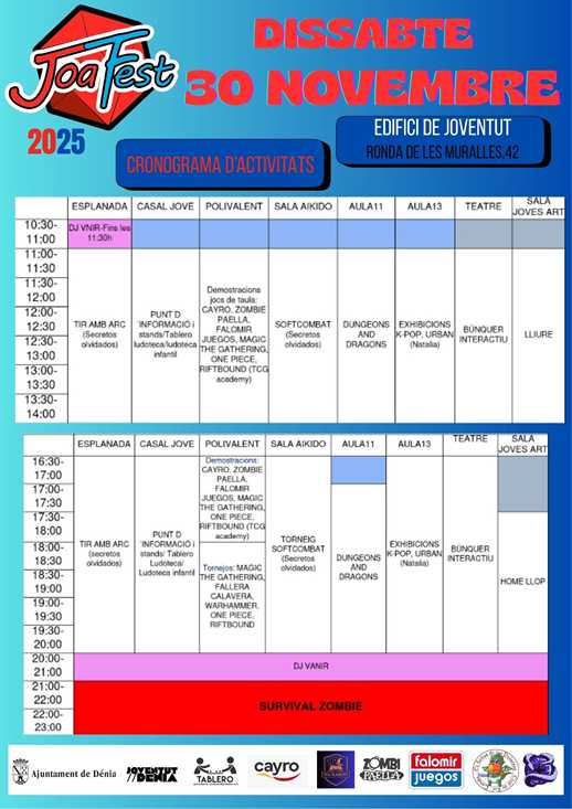 Dénia presenta una nova edició del JoaFest, el festival d’oci alternatiu creat per la joventut