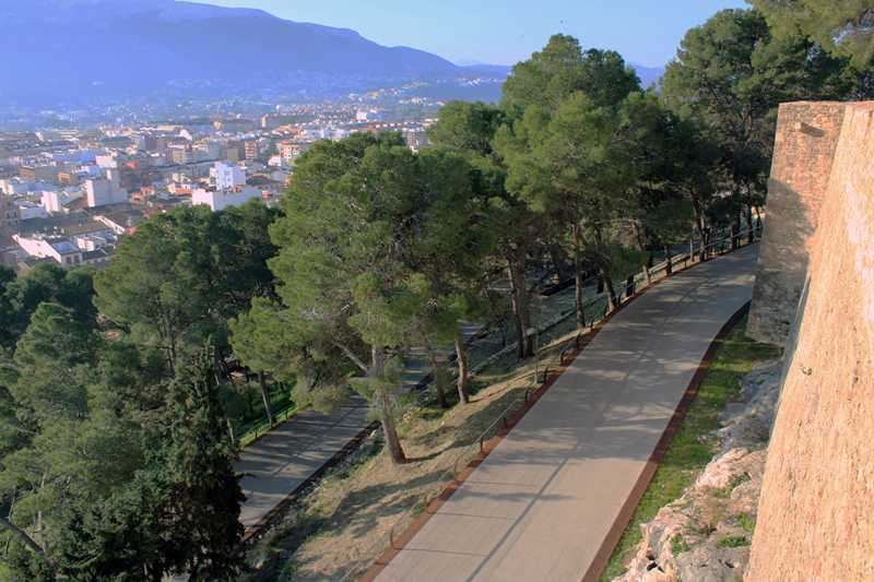 El Castillo de Dénia se cierra por tareas de mantenimiento del arbolado