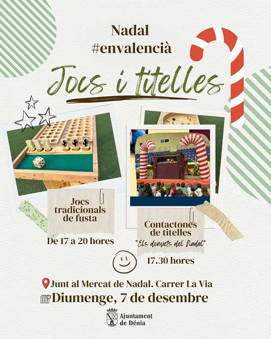 La programació nadalenca arranca a Dénia amb un cap de setmana carregat d’activitats