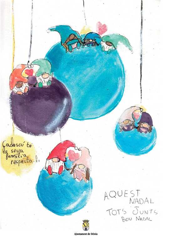 Dibujo de Minerva Lara Pastor que ilustra la programación navideña de 2025