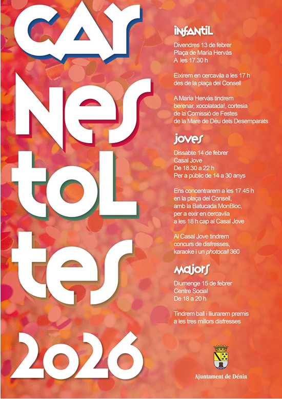  Dénia celebra un fin de semana de carnaval para todas las edades 