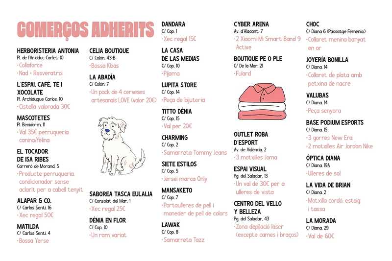 “Comerç de barri, amor a diari”, la campanya de Sant Valentí que ompli Dénia de regals i com...