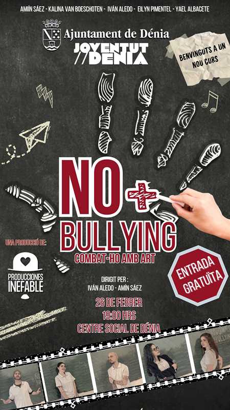 Dénia impulsa una nova edició del musical educatiu “No + Bullying” amb una funció oberta al ...