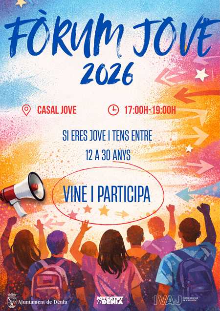  El Casal Jove acogerá el 26 de febrero el Foro Joven para abordar la motivación académica y la salud mental 