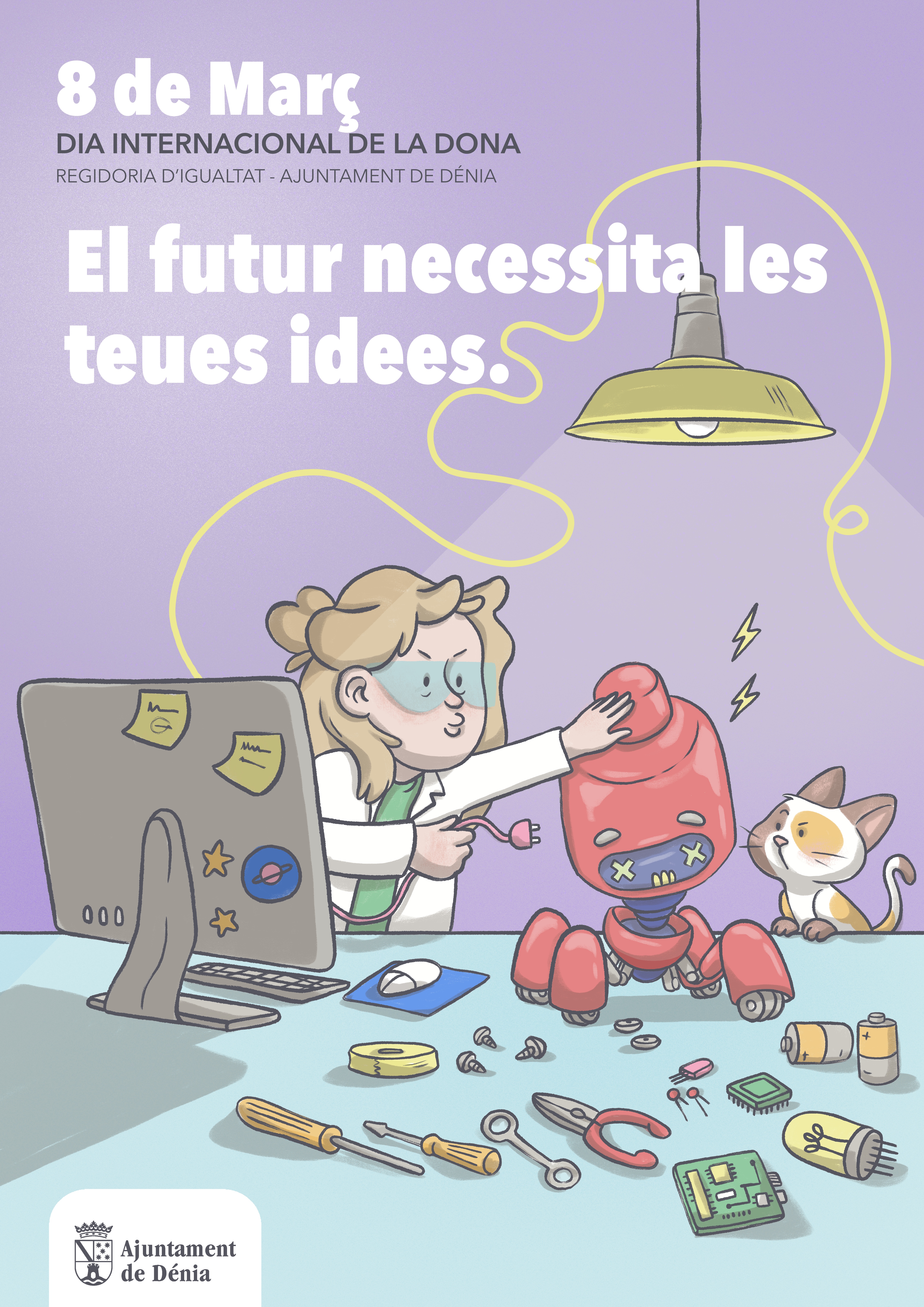 La campaña “Yo elijo” del Ajuntament de Dénia para el Día Internacional de la Mujer reivindi...