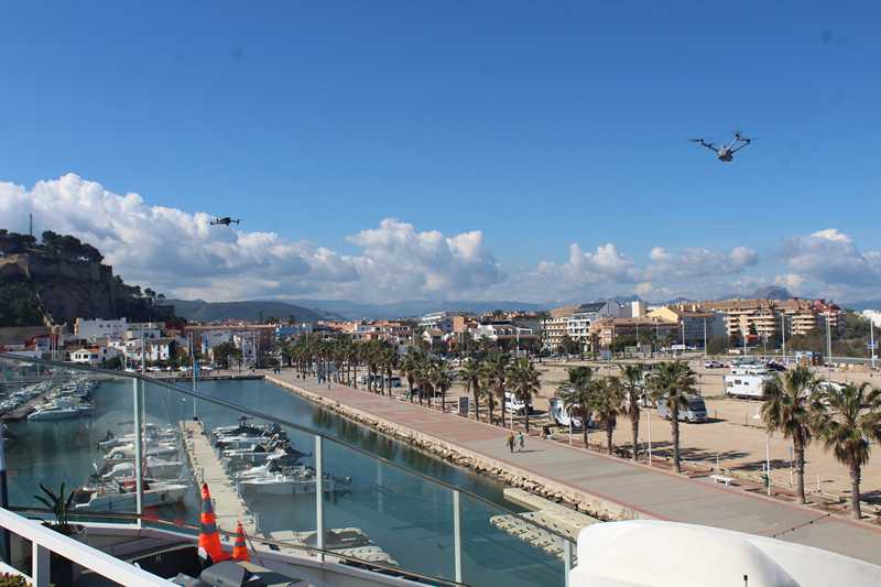 Foto Una demostración de drones térmicos capaces de monitorizar fauna marina y controlar la pesca...