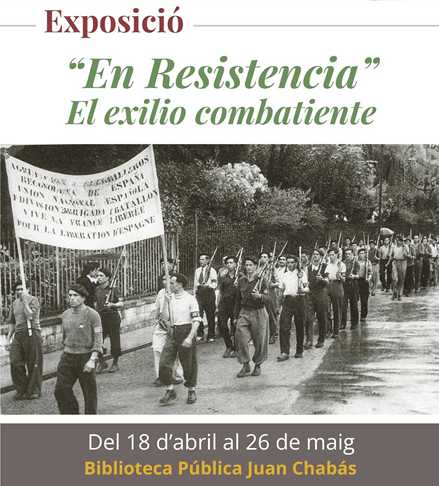 Cartel de la exposición "En Resistencia. El exilio combatiente"