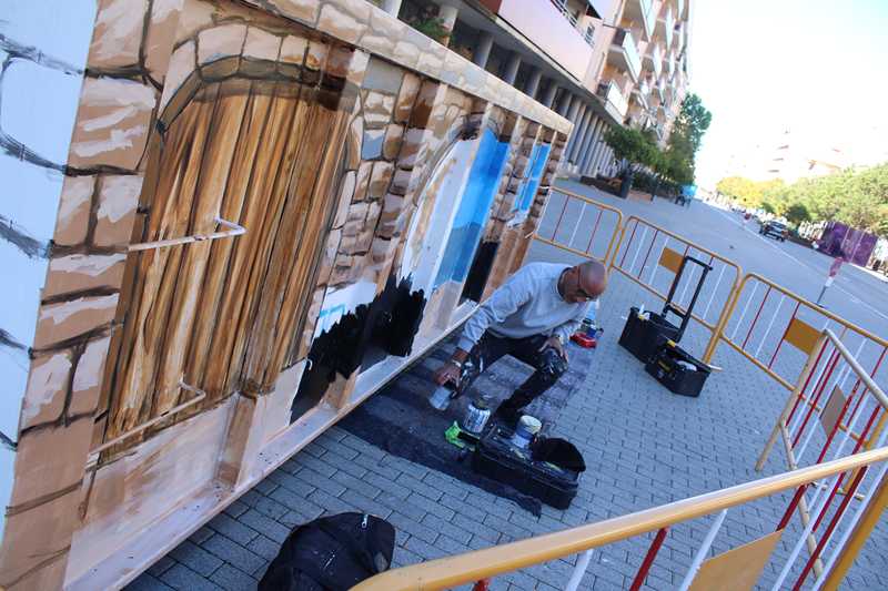  Arte y reciclaje se unen en un llamamiento a utilizar correctamente los contenedores de poda doméstica 