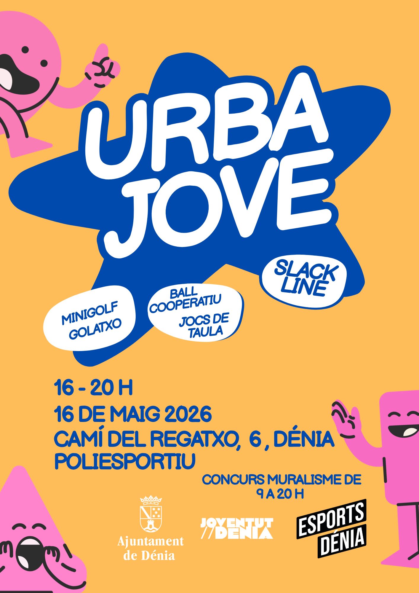  El Urbajove transformará el Polideportivo en un espacio de deporte, arte y ocio juvenil saludable 