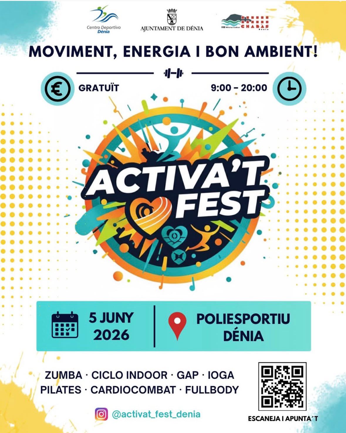  Dénia acogerá el Activa’t Fest, una nueva jornada de actividad física y convivencia abierta a toda la ciudadanía 