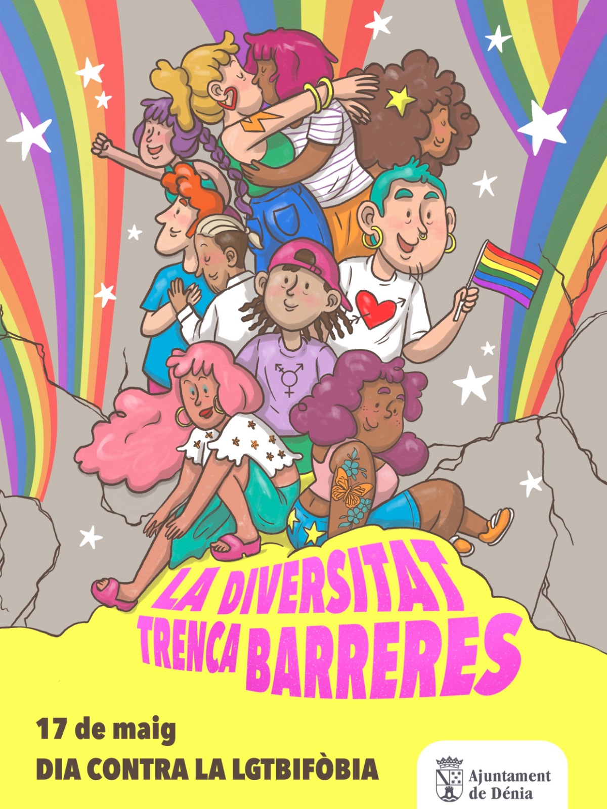 Campaña con motivo del Día Internacional contra la LGTBIfobia: 'La diversidad rompe barr...