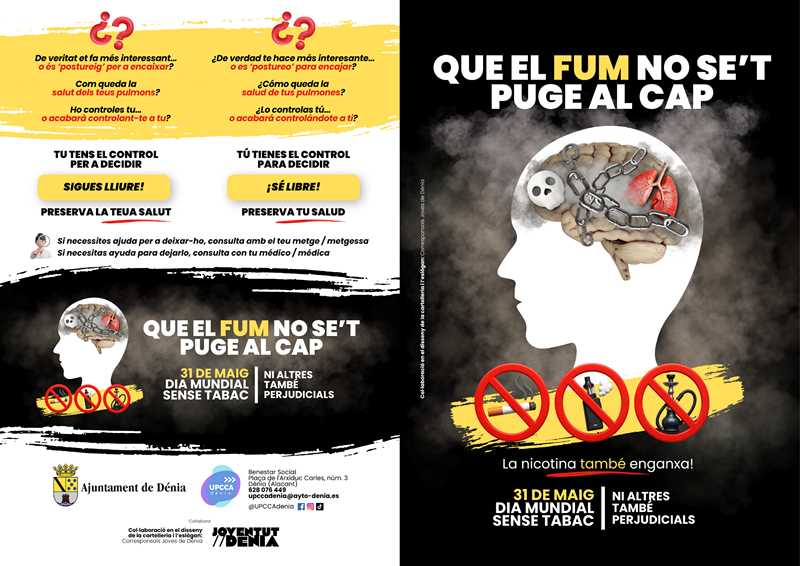 Prevención de Adicciones impulsa una nueva edición de la campaña del Día mundial sin tabaco