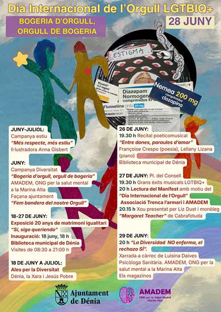 Dia de l'Orgull: La diversitat sexual i de gènere i la salut mental s’abracen a Dénia fr...