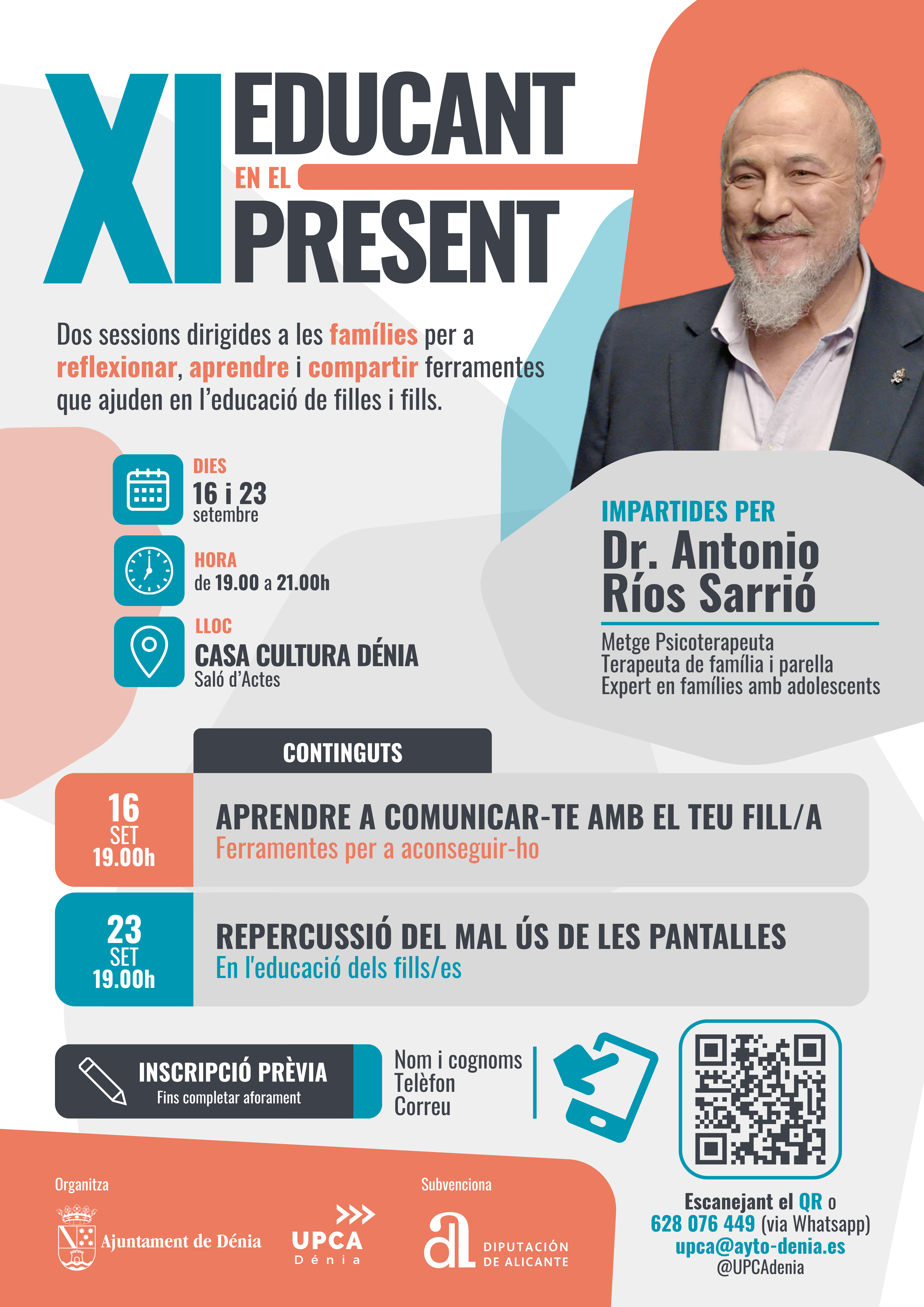Las sesiones formativas para familias de Educando en el Presente abordarán el impacto en los...