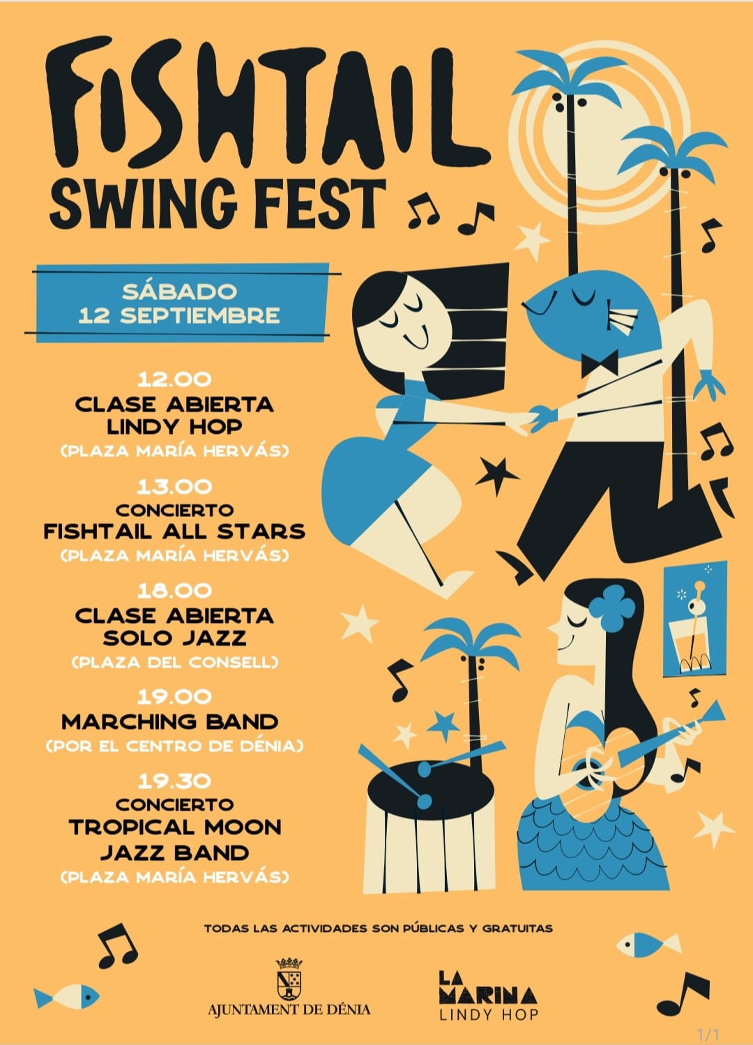  La segunda edición del Fishtail Swing Fest y el Festival Al Dani llenarán de música y baile Dénia el próximo fin de semana 